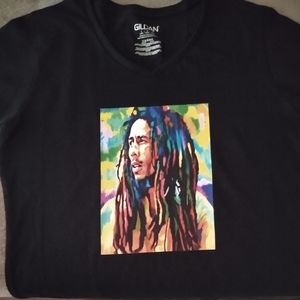 Custom Bob Marley tie dye prints